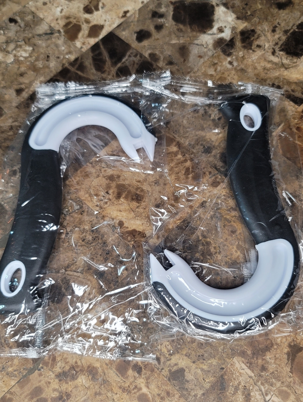 Dual-Ended Jar and Bottle Opener - Black and White Bundle Of 2